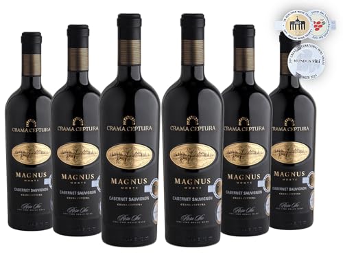 Crama Ceptura | CERVUS MAGNUS MONTE Cabernet Sauvignon – Rotwein trocken aus Rumänien | Weinpaket 6 x 0.75 L DOC-CMD von Crama Ceptura