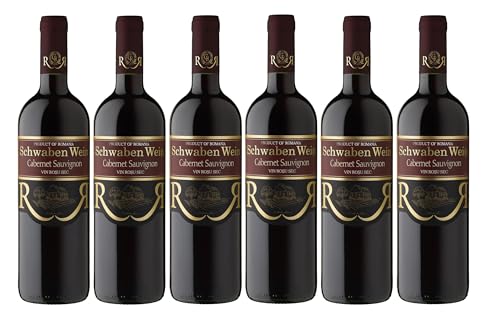 Cramele Recas | SCHWABEN WEIN Cabernet Sauvignon – Rotwein trocken aus Rumänien | Weinpaket 6 x 0,75 L von Cramele Recas