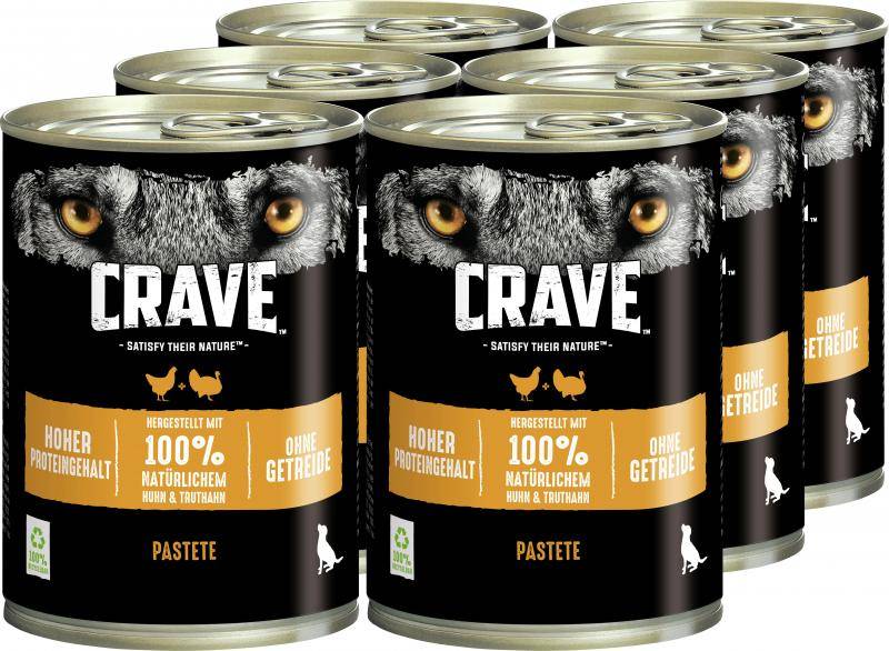 Crave Hund Adult Pastete mit Huhn & Truthahn von Crave