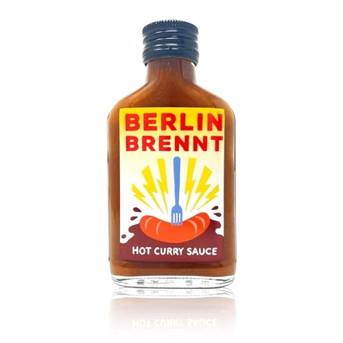 Berlin Brennt Hot Curry Sauce Bhut Jolokia 100ml CRAZY BASTARD 40000 Scoville von Crazy Bastard