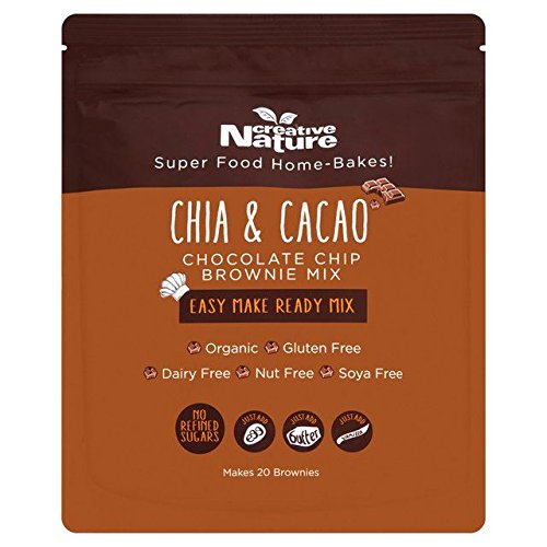 Creative Nature Organic Chia Cacao Brownie Mix, glutenfrei, 400 g von Creative