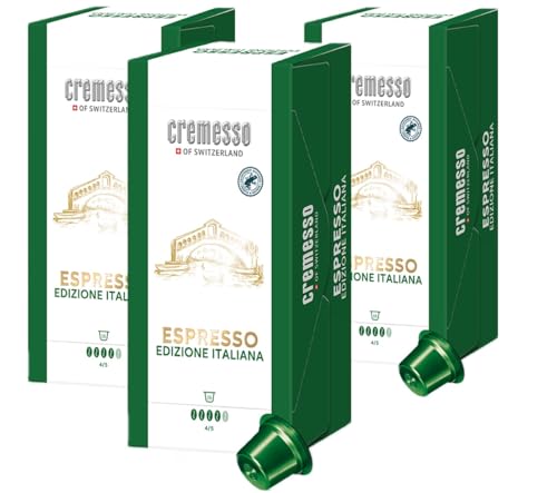 Cremesso Kapseln Espresso Edizione Italiana 16 Kaffee Kapseln, 3er Pack, 48 Stück (3 x 16 Stück) von Cremesso