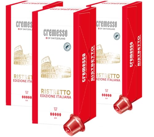 Cremesso Kapseln Ristretto Edizione Italiana, 3er Pack, 48 Stück (3 x 16 Stück) von Cremesso