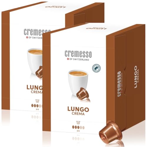 Cremesso Lungo Crema, Kaffeegenuß CREMIG & AROMATISCH, XXL Box (48 Kapseln) von Cremesso