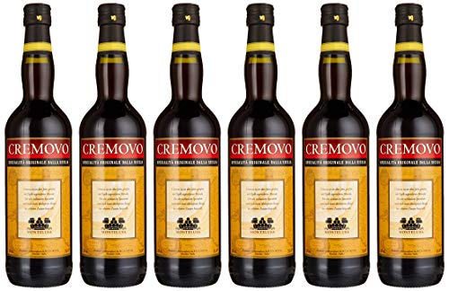 Cremovo Marsala Fine 18% vol. (6 x 0,75l) –Süßer Likörwein mit cremigem Charakter – Perfekt als Dessertwein oder zum Kochen und Backen von Cremovo