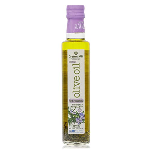 Extra natives Olivenöl verfeinert mit Rosmarin 250ml aromatisches Rosemary Oliven Öl Rosmarinöl aus Kreta Griechenland von Cretan Olive Mill