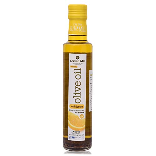 Extra natives Olivenöl verfeinert mit Zitrone 250ml aromatisches Oliven Öl Lemon Oil finishing aus Kreta Griechenland Zitronenöl von Cretan Olive Mill