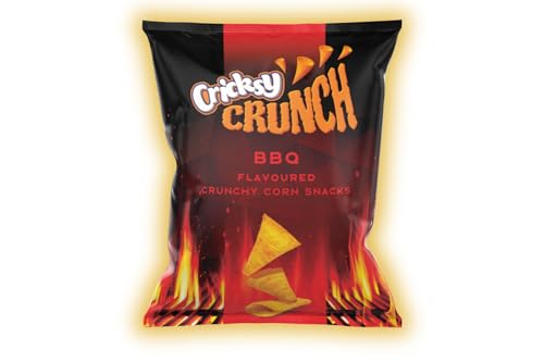 CRICKSY CRUNCH BBQ-Flavored Corn Snack, 150g - Ideal für Partys und Filmabende - (10er Pack) von Cricksy