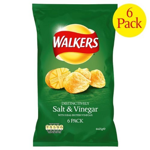 Walkers Salt & Vinegar Crisps 4x6x25g von Crisps