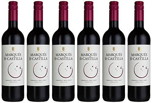 Cristo del la Vega Marques de Castilla Tinto Rotweincuvée aus Tempranillo Syrah und Merlot Cuvée trocken (6 x 0.75 l) von Cristo del la Vega Marques de Castilla Tinto