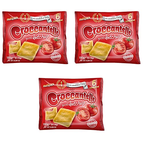 3x Croccantelle Gusto ketchup multipack 210 g(6 Umschläge) aus italien von Croccantelle