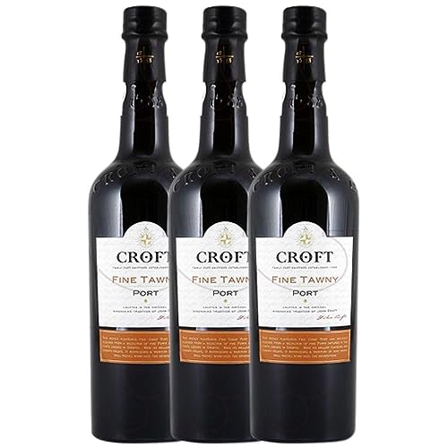 Croft Port Fine Tawny Porto 75 cl (Schachtel mit 3 Flaschen von 75 cl) von Croft Port