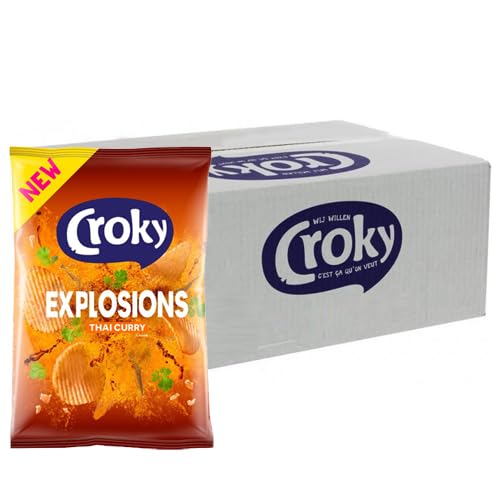 Croky Explosions - Thai Curry - 40 gram - doos 20 zakjes von Croky