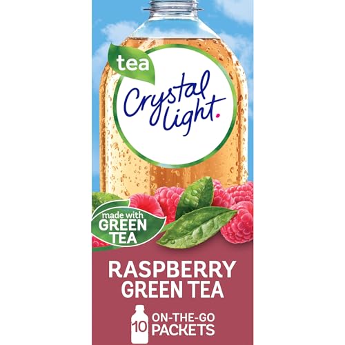 Crystal Light Raspberry Green Tea Drink Mix (10 Päckchen für unterwegs) von Crystal Light