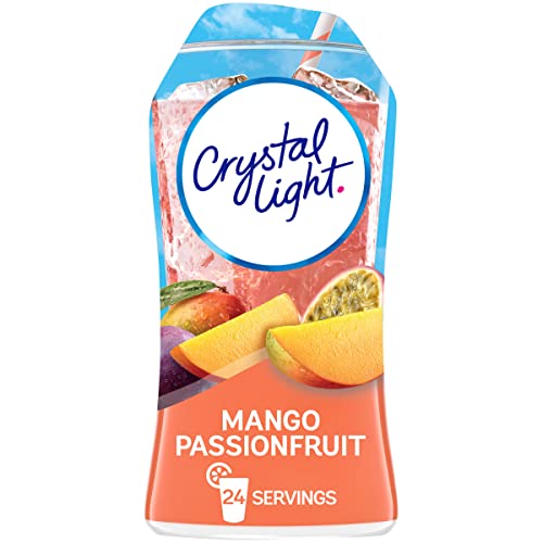 Crystal Light Zuckerfreier, kalorienfreier Flüssigkeits-Wasserverstärker – Mango Passionsfrucht-Wassergeschmack (48 ml Flasche) von Crystal Light