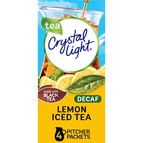 None LeNoneon Decaf Iced Tea Drink NoneiNone (16 Pitcher Packets, 4 Canisters of 4) von Crystal Light