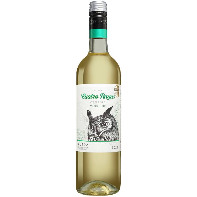 Cuatro Rayas Verdejo Organic 2023  0.75L 13% Vol. Weißwein Trocken aus Spanien von Cuatro Rayas