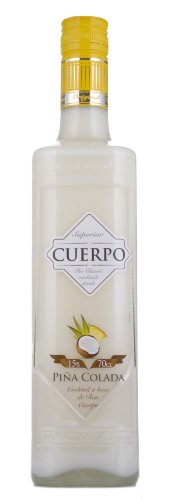 Cuerpo - Pina Colada Trinkfertiger Cocktail auf Rumbasis, 15% Vol (1 x 0,7L) von Cuerpo