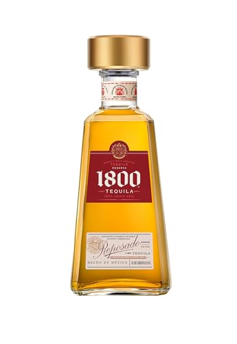 1800 Reposado Tequila 38% vol. (1 x 0,7l) – Feiner Blend aus fassgelagertem Tequila – Hergestellt aus 100% blauer Weber-Agave von Hand geerntet von 1800