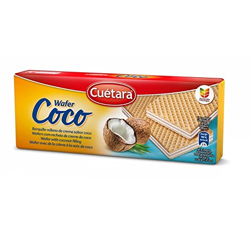 Galletas Cuetara Frescoco Barquillos Rellena De Crema De Coco 150gr von Cuétara