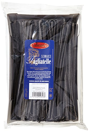 Culinaria Schwarze Tagliatelle, 5er Pack (5 x 500 g) von Culinaria