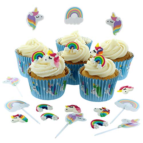 Culpitt Einhorn-Cupcake-Dekorationen. von Culpitt