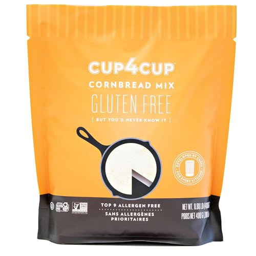 Cup4Cup Maisbrotmischung, 0,4 kg, zertifiziert glutenfrei, milchfrei, gentechnikfrei, koscher, hergestellt in den USA von Cup4Cup