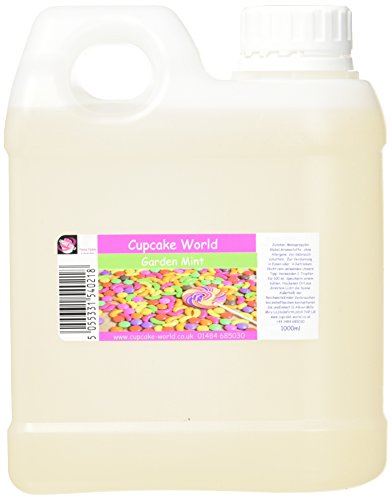 Cupcake World Intensiver Aromen Gardenminze, 1er Pack (1 x 1 l) von Cupcake World