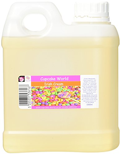 Cupcake World Intensiver Aromen Irischer Crème Likoer, 1er Pack (1 x 1 l) von Cupcake World