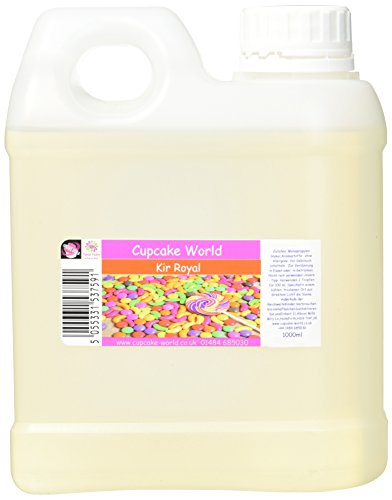 Cupcake World Intensiver Aromen Likoer aus Sekt und schwarzen Johannisbeeren, 1er Pack (1 x 1 l) von Cupcake World