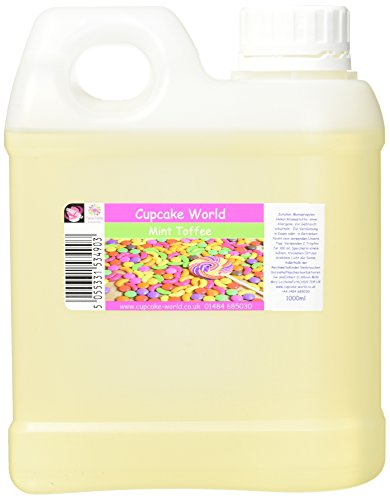 Cupcake World Intensiver Aromen Minze Toffee, 1er Pack (1 x 1 l) von Cupcake World