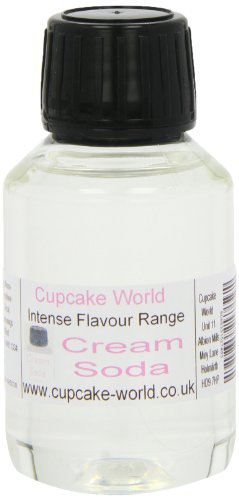 Cupcake World Intensiver Aromen Sodawasser mit Vanillegeschmack, 1er Pack (1 x 100 ml) von Cupcake World