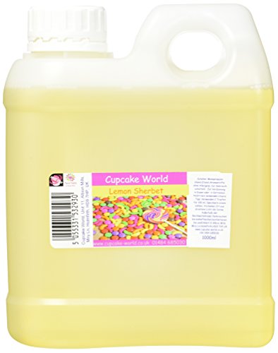 Cupcake World Intensiver Aromen Zitronenbrause, 1er Pack (1 x 1 l) von Cupcake World