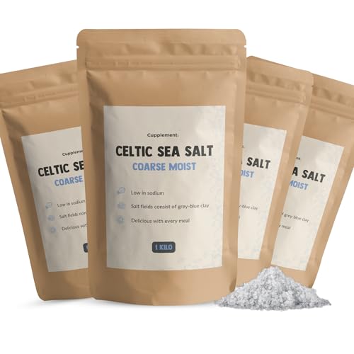 Cupplement 4 KG Keltisches Meersalz Grobes Grobes Salz - Nicht Salzmühle - Nicht Bio, Fleur de Sel, Himalaya, Himalaya-Salz, Bio feine Mineralien - Herbamare - Celtic Sea Salt - Punjab Pakistan von Cupplement