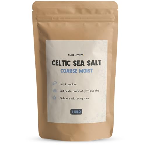 Cupplement - Keltisches Meersalz 1KG - Grobes keltisches Meersalz - Salz - Celtic Sea Salt von Cupplement