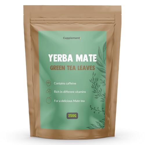 Cupplement Yerba Mate Tee 250 Gramm - Südamerika - Traditionell - Ungeräuchert - Keine Becher, Set, BIO, Rosamonte, Bombilla, organic, 1kg, 500gr Mug - Tea - Maté - Südamerika - Traditionell von Cupplement