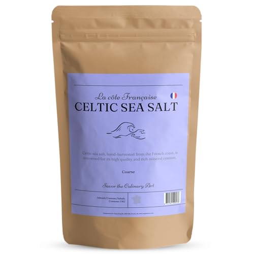 La côte Française Keltisches Meersalz 1KG Grobes - Mineralien - Herbamare - Seasalt - Nicht Für Salzmühle - Nicht Bio, Fleur de Sel, Himalaya Salz - Punjab Pakistan - Celtic Sea Salt von Cupplement