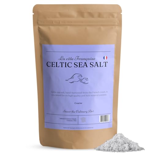 La côte Française Keltisches Meersalz 1KG Grobes - Mineralien - Herbamare - Seasalt - Nicht Für Salzmühle - Nicht Bio, Fleur de Sel, Himalaya Salz - Punjab Pakistan - Celtic Sea Salt von Cupplement