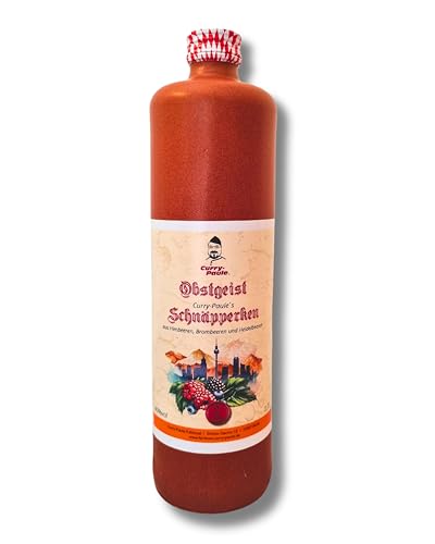 Curry-Paule`s Schnäpperken +++ Obstgeist aus Himbeeren, Brombeeren und Heidelbeeren+++ 0,7l von Curry-Paule