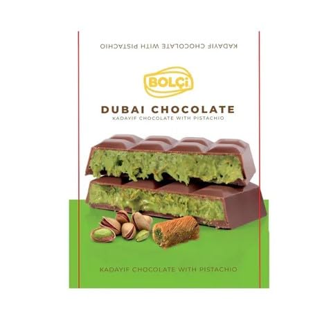 Dubai Schokolade - mit Pistazien und Kadayif Füllung - 100g von Cyngert