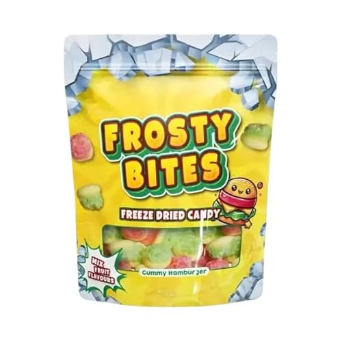 Frosty Bites Gummy Hamburger - gefriergetrocknete Süßigkeiten 50g von Cyngert