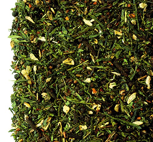 Gewürzteemischung mit Grüntee Green Chai Kardamom-/Zimt-Note aromatisiert, 1 kg. von D+B