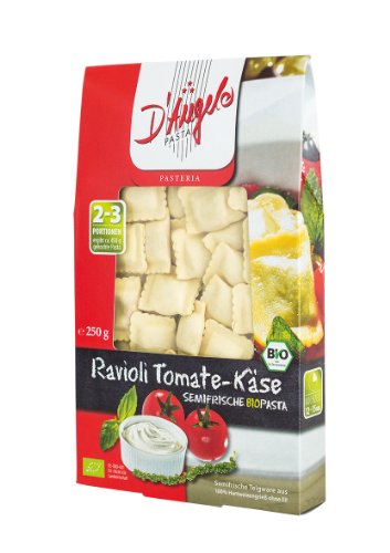 D`Angelo Ravioli Tomate Käse, 5er Pack (5 x 250 g) - Bio von D'Angelo