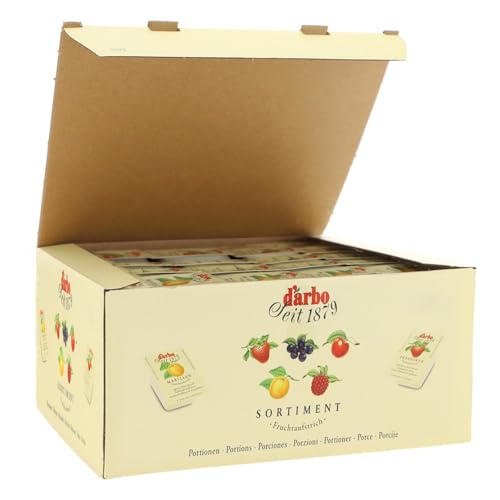 D'Arbo Fruchtaufstrich 100 Portionen - Mix Sortiment, 1er Pack (1 x 2.5 kg) von Darbo