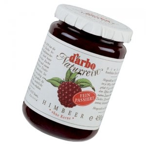 Darbo Naturrein Konfitüre - Himbeeren fein passiert - 6 x 450 g von D'Arbo