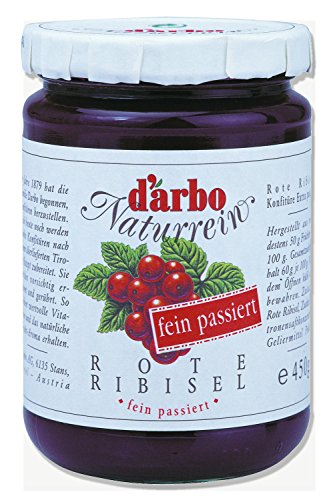 Konfitüre Extra Rote Ribisel fein passiert 450 gr. - Darbo von Darbo