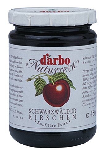 Konfitüre Schwarzkirsche 450 gr. - Darbo Naturrein von D'Arbo