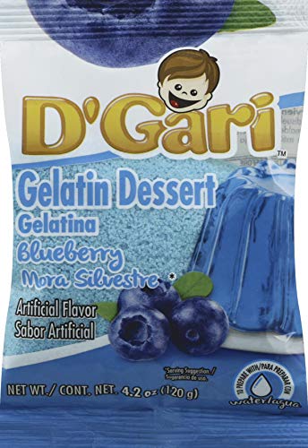 D GARI Gelatine-Mix Regular Sugar Level Plastikbeutel, 735257013121, Blaubeere, 120 ml von D'Gari