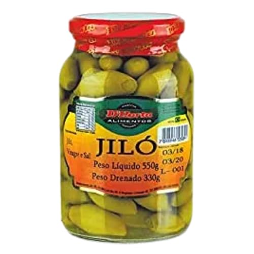 Jiló-Gemüse, Glas 550g (Abtropfgewicht 330g) - Mini Jiló D´HORTA 550g von D´HORTA