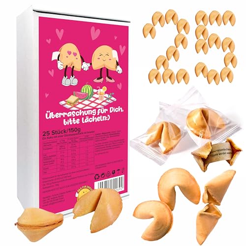 D&D FUN COOKIES - Die leckersten Glückskekse für alle | Fortune Cookies (25 Liebsten, Vanille) von D&D FUN COOKIES